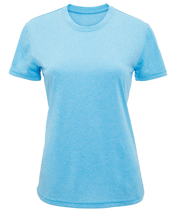 Turquoise Melange - Women's TriDri® performance t-shirt T-Shirts TriDri® Activewear & Performance, Athleisurewear, Back to the Gym, Exclusives, Gymwear, Hyperbrights and Neons, Must Haves, New Colours For 2022, Outdoor Sports, Rebrandable, Sports & Leisure, T-Shirts & Vests, Team Sportswear, UPF Protection Schoolwear Centres