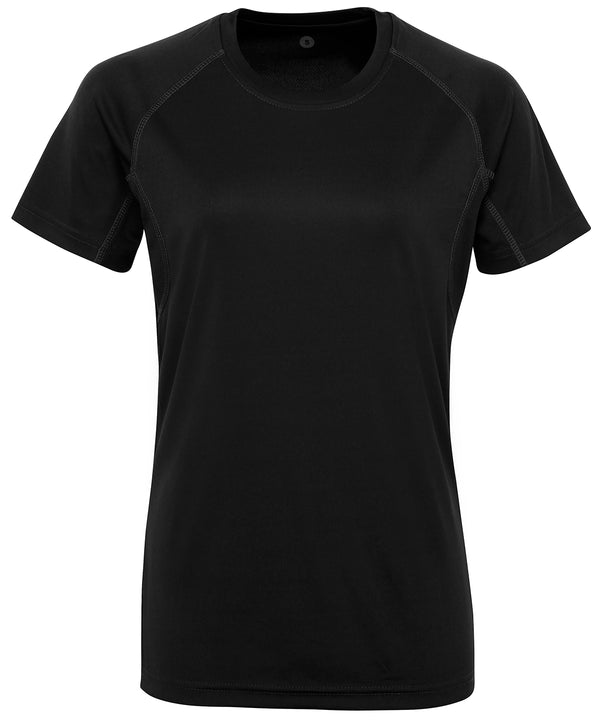 Black - Women's TriDri® panelled tech tee T-Shirts TriDri® Activewear & Performance, Athleisurewear, Exclusives, Must Haves, Raladeal - Recently Added, Rebrandable, Sports & Leisure, T-Shirts & Vests, UPF Protection Schoolwear Centres
