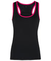 Black/Hot Pink - Women's TriDri® panelled fitness vest Vests TriDri® Activewear & Performance, Athleisurewear, Exclusives, Rebrandable, Sports & Leisure, T-Shirts & Vests Schoolwear Centres