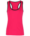 Hot Pink/Black - Women's TriDri® panelled fitness vest Vests TriDri® Activewear & Performance, Athleisurewear, Exclusives, Rebrandable, Sports & Leisure, T-Shirts & Vests Schoolwear Centres