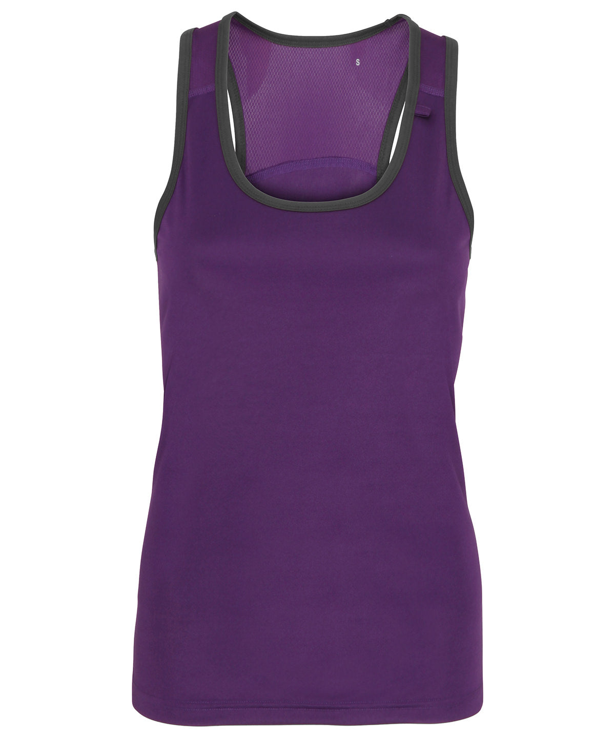 Purple/Charcoal - Women's TriDri® panelled fitness vest Vests TriDri® Activewear & Performance, Athleisurewear, Exclusives, Rebrandable, Sports & Leisure, T-Shirts & Vests Schoolwear Centres