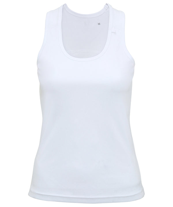 White - Women's TriDri® panelled fitness vest Vests TriDri® Activewear & Performance, Athleisurewear, Exclusives, Rebrandable, Sports & Leisure, T-Shirts & Vests Schoolwear Centres