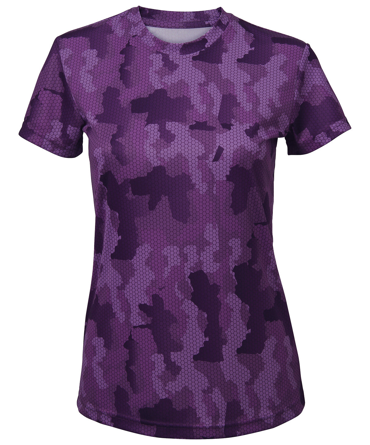 Camo Purple - Women's TriDri® Hexoflage® performance t-shirt T-Shirts TriDri® Activewear & Performance, Athleisurewear, Camo, Exclusives, Rebrandable, Sports & Leisure, T-Shirts & Vests, Women's Fashion Schoolwear Centres