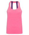 Lightning Pink Melange - Women's TriDri® double strap back vest Vests TriDri® Activewear & Performance, Back to the Gym, Exclusives, Must Haves, Sports & Leisure, T-Shirts & Vests, Team Sportswear, Women's Fashion Schoolwear Centres