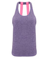 Purple Melange - Women's TriDri® double strap back vest Vests TriDri® Activewear & Performance, Back to the Gym, Exclusives, Must Haves, Sports & Leisure, T-Shirts & Vests, Team Sportswear, Women's Fashion Schoolwear Centres