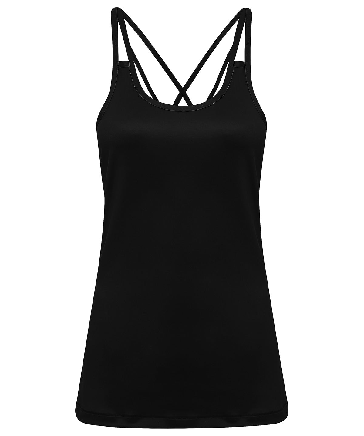 Black - Women's TriDri® 'laser cut' spaghetti strap vest Vests TriDri® Activewear & Performance, Exclusives, Raladeal - Recently Added, Sports & Leisure, T-Shirts & Vests, Women's Fashion Schoolwear Centres