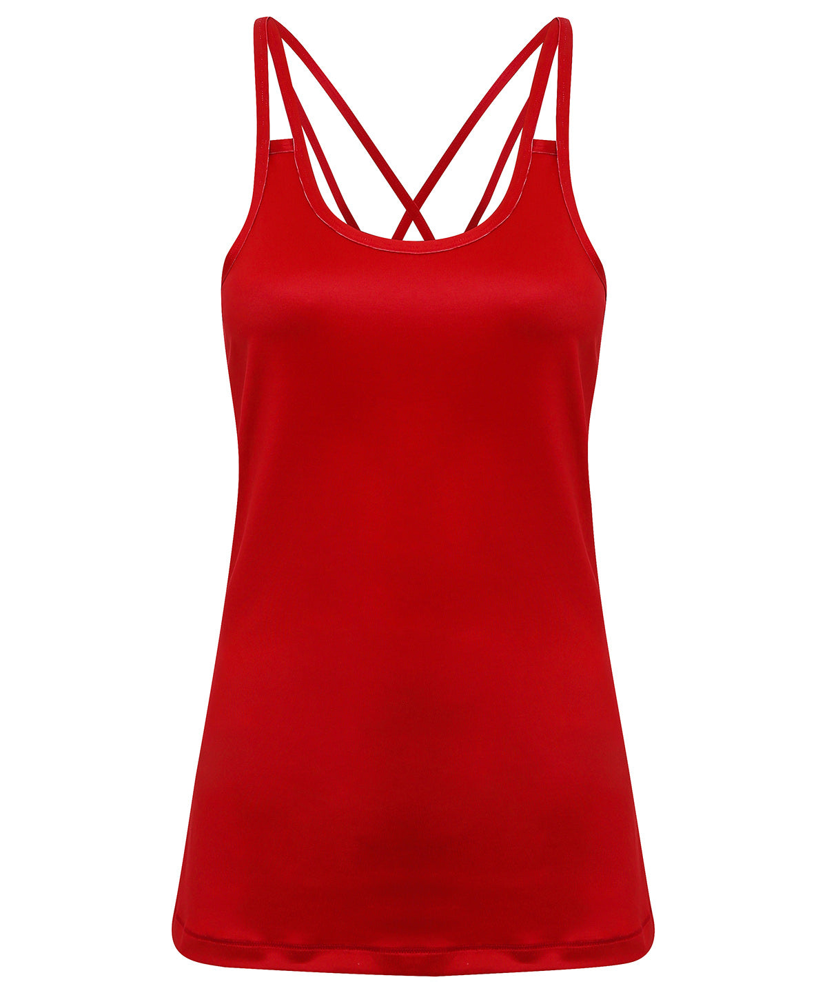 Fire Red - Women's TriDri® 'laser cut' spaghetti strap vest Vests TriDri® Activewear & Performance, Exclusives, Raladeal - Recently Added, Sports & Leisure, T-Shirts & Vests, Women's Fashion Schoolwear Centres