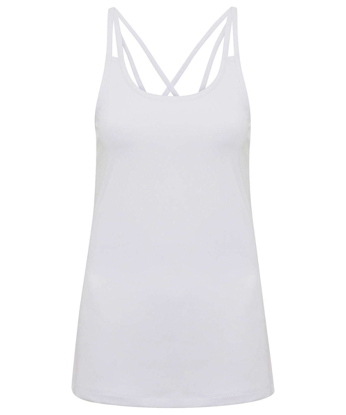 White - Women's TriDri® 'laser cut' spaghetti strap vest Vests TriDri® Activewear & Performance, Exclusives, Raladeal - Recently Added, Sports & Leisure, T-Shirts & Vests, Women's Fashion Schoolwear Centres