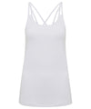 White - Women's TriDri® 'laser cut' spaghetti strap vest Vests TriDri® Activewear & Performance, Exclusives, Raladeal - Recently Added, Sports & Leisure, T-Shirts & Vests, Women's Fashion Schoolwear Centres