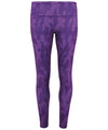 Purple - Women's TriDri® performance crossline leggings full-length Leggings TriDri® Activewear & Performance, Exclusives, Leggings, Sports & Leisure, Trousers & Shorts, Women's Fashion Schoolwear Centres