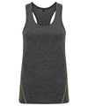 Black Melange - Women's TriDri® 'laser cut' vest Vests TriDri® Activewear & Performance, Exclusives, Sports & Leisure, T-Shirts & Vests, Women's Fashion Schoolwear Centres