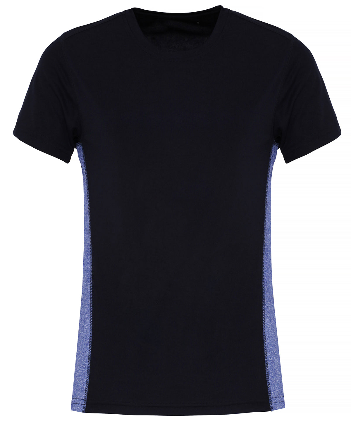 French Navy/Blue Melange - Women's TriDri® contrast panel performance t-shirt T-Shirts TriDri® Activewear & Performance, Exclusives, Rebrandable, Sports & Leisure, T-Shirts & Vests, UPF Protection Schoolwear Centres