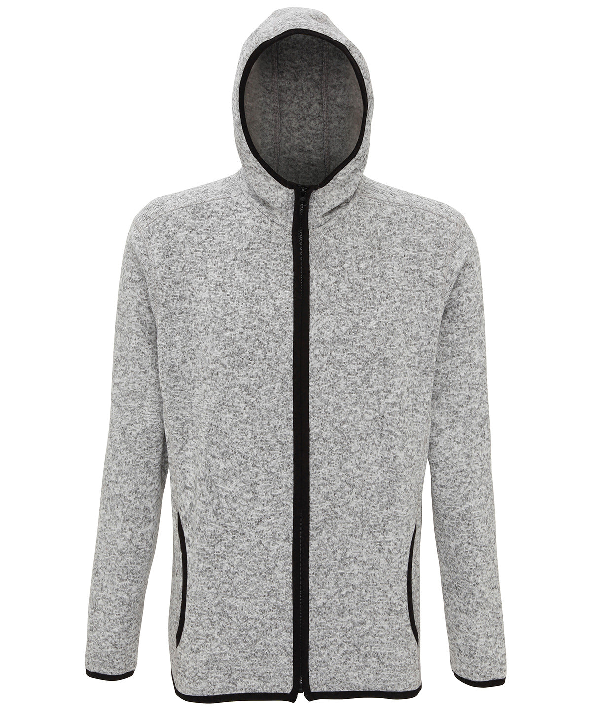Heather Grey/Black Fleck - TriDri® Melange knit fleece jacket Jackets TriDri® Activewear & Performance, Athleisurewear, Exclusives, Jackets - Fleece, Must Haves, Outdoor Sports, Rebrandable, Sports & Leisure Schoolwear Centres