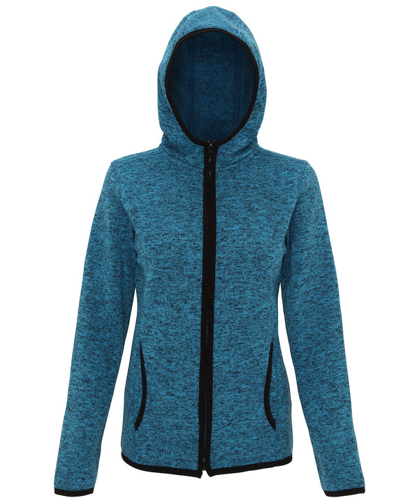 Sapphire/Black Fleck - Women's TriDri® melange knit fleece jacket Jackets TriDri® Activewear & Performance, Athleisurewear, Exclusives, Outdoor Sports, Rebrandable, Sports & Leisure Schoolwear Centres