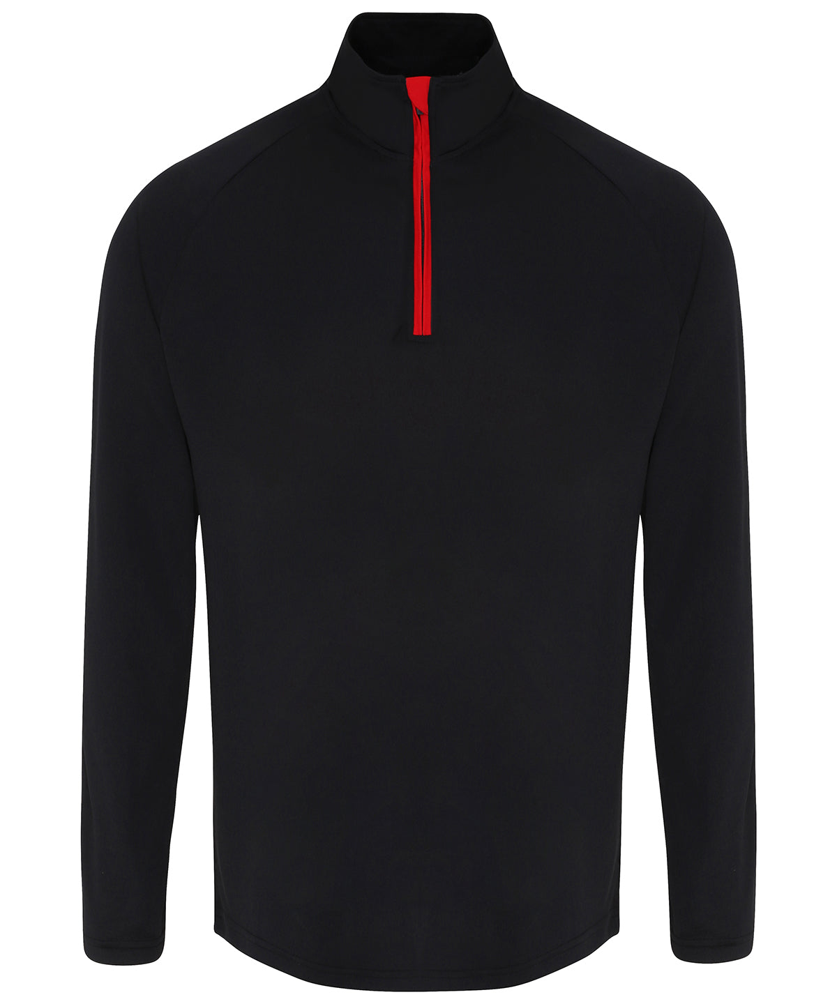 Black/Red - TriDri® long sleeve performance ¼ zip Sports Overtops TriDri® Activewear & Performance, Athleisurewear, Back to Fitness, Exclusives, Must Haves, Outdoor Sports, Plus Sizes, Rebrandable, Sports & Leisure, Team Sportswear, UPF Protection Schoolwear Centres
