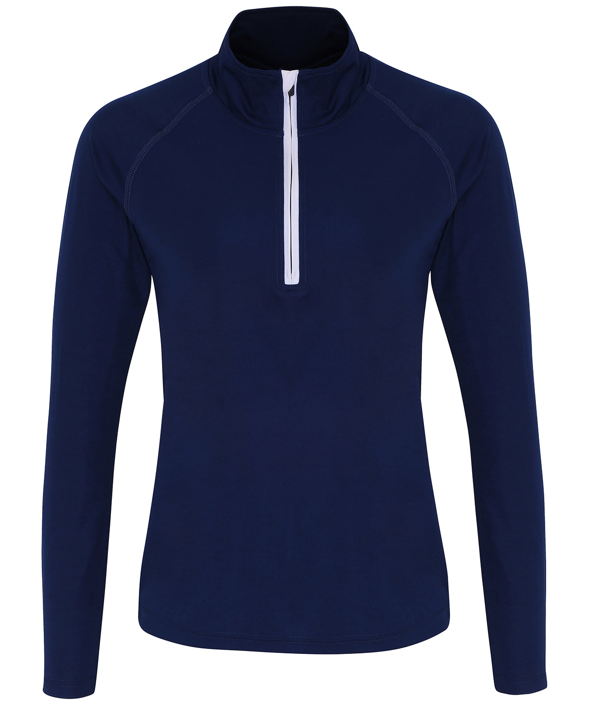 Navy/White - Women's TriDri® performance ¼ zip Sports Overtops TriDri® Activewear & Performance, Athleisurewear, Back to Fitness, Exclusives, Outdoor Sports, Rebrandable, Sports & Leisure, UPF Protection Schoolwear Centres