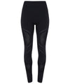 Black - Women's TriDri® seamless '3D fit' multi-sport reveal leggings Leggings TriDri® Athleisurewear, Back to Fitness, Co-ords, Exclusives, Leggings, Must Haves, On-Trend Activewear, Rebrandable, Trousers & Shorts Schoolwear Centres