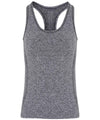 Charcoal - Women's TriDri® seamless '3D fit' multi-sport sculpt vest Vests TriDri® Activewear & Performance, Back to the Gym, Co-ords, Exclusives, Gymwear, Must Haves, New Colours For 2022, Rebrandable, Sports & Leisure, T-Shirts & Vests Schoolwear Centres