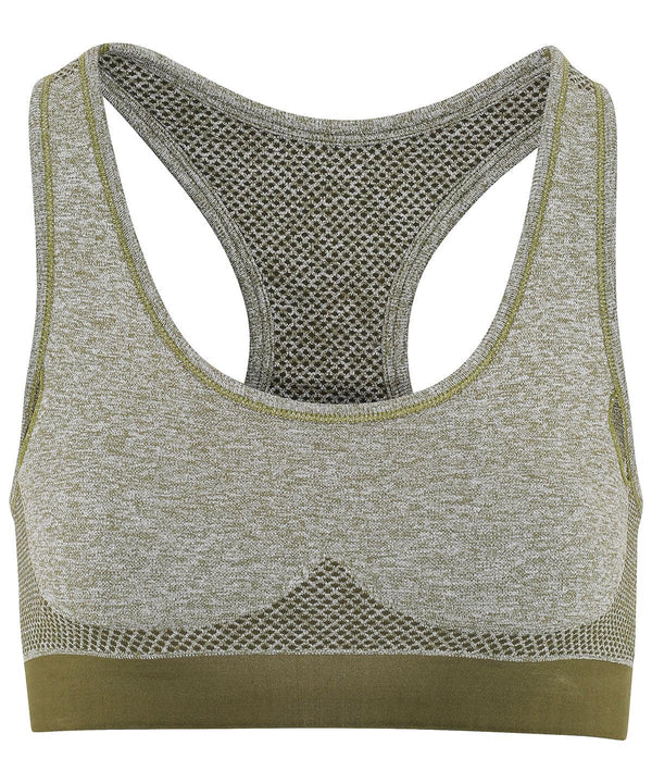 Olive - TriDri® seamless '3D fit' multi-sport sculpt bra Bras TriDri® Activewear & Performance, Athleisurewear, Back to Fitness, Back to the Gym, Co-ords, Exclusives, Gymwear, Lounge & Underwear, Must Haves, New Colours For 2022, Rebrandable Schoolwear Centres