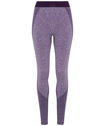 Purple - Women's TriDri® seamless '3D fit' multi-sport sculpt leggings Leggings TriDri® Activewear & Performance, Athleisurewear, Back to Fitness, Back to the Gym, Co-ords, Exclusives, Fashion Leggings, Leggings, Must Haves, Rebrandable, Sports & Leisure, Trousers & Shorts Schoolwear Centres