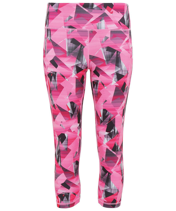 Pink - Women's TriDri® performance corners leggings ¾ length Leggings TriDri® Activewear & Performance, Exclusives, Leggings, Sports & Leisure, Trousers & Shorts Schoolwear Centres