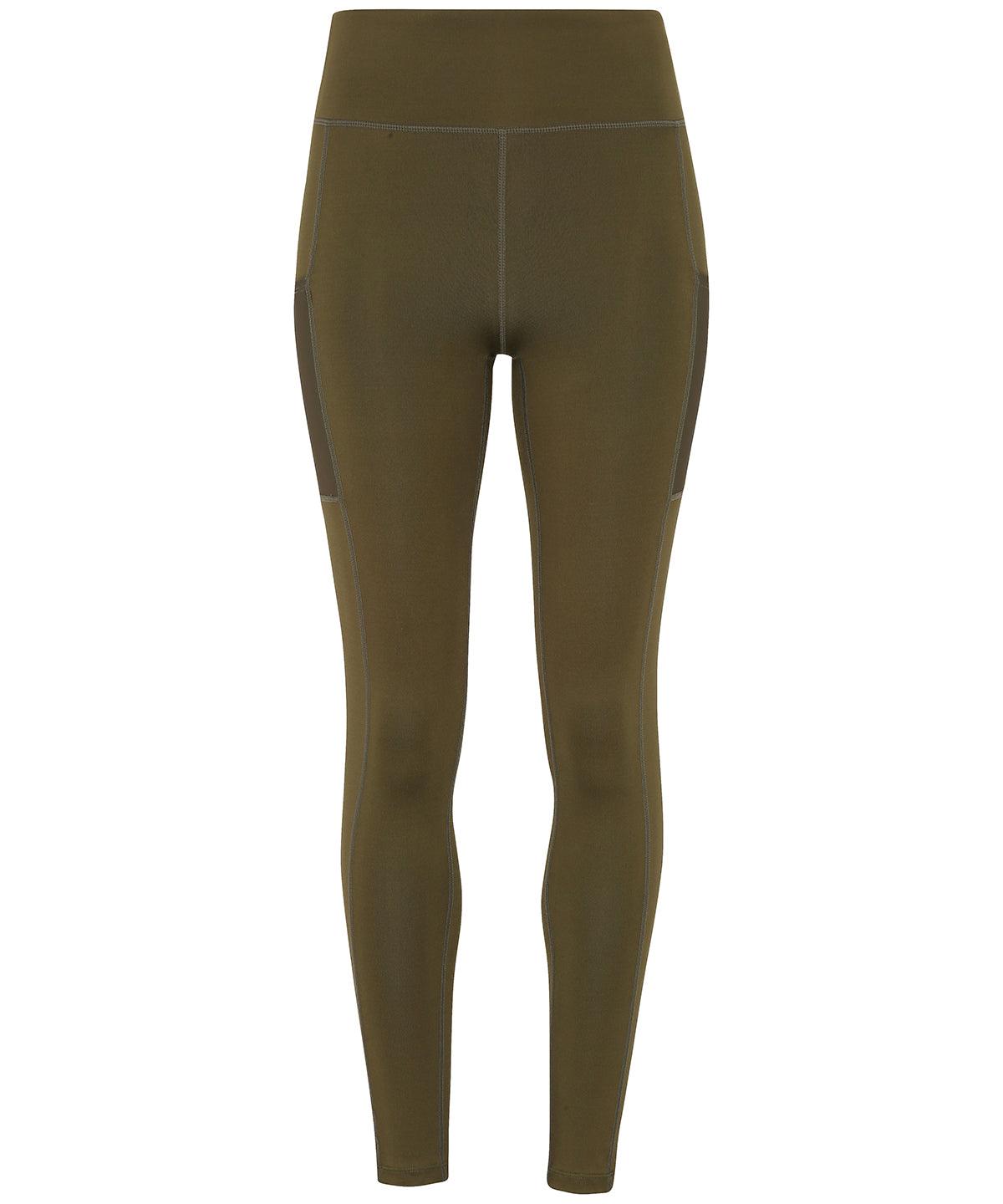Olive - Women's TriDri® performance compression leggings Leggings TriDri® Athleisurewear, Back to Fitness, Exclusives, Fashion Leggings, Leggings, Must Haves, On-Trend Activewear, Rebrandable, Sports & Leisure, Trousers & Shorts Schoolwear Centres