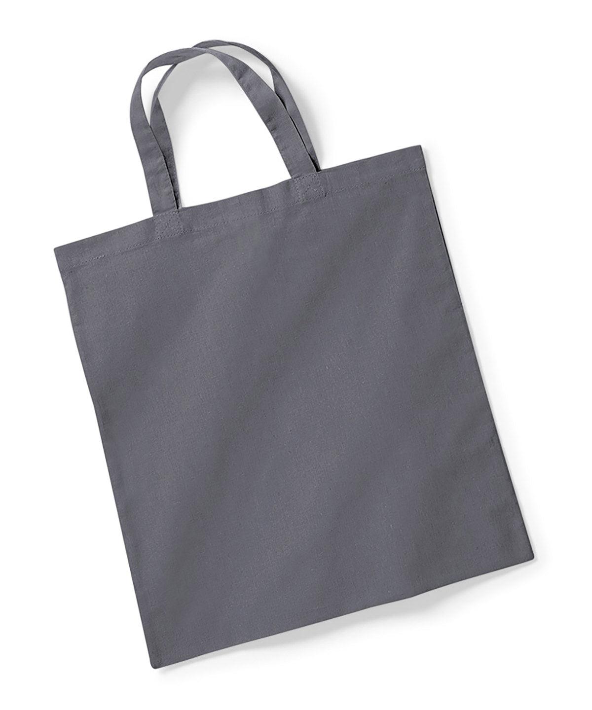 Graphite Grey - Bag for life - short handles Bags Westford Mill Bags & Luggage, Raladeal - High Stock Schoolwear Centres