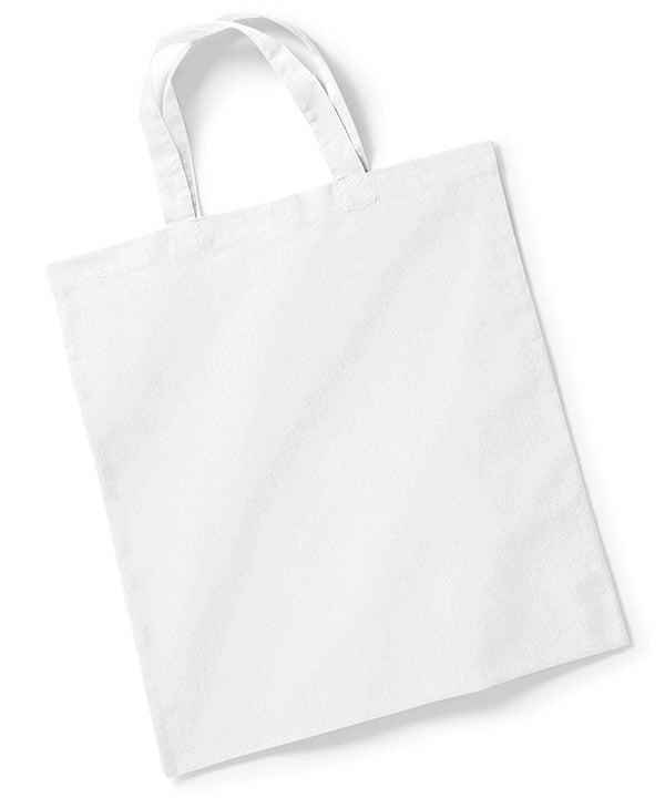White - Bag for life - short handles Bags Westford Mill Bags & Luggage, Raladeal - High Stock Schoolwear Centres
