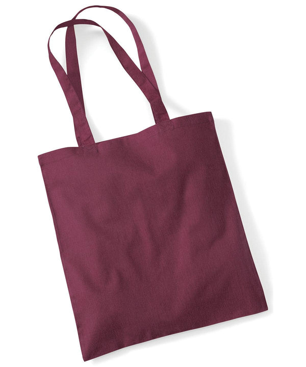 Burgundy - Bag for life - long handles Bags Westford Mill Bags & Luggage, Crafting, Must Haves, Rebrandable Schoolwear Centres