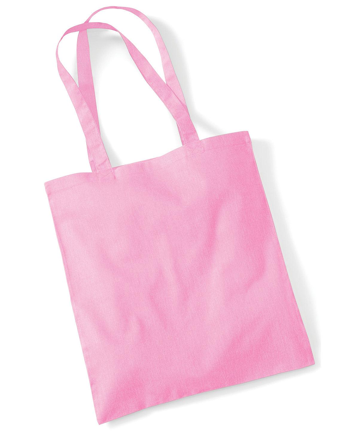 Classic Pink - Bag for life - long handles Bags Westford Mill Bags & Luggage, Crafting, Must Haves, Rebrandable Schoolwear Centres