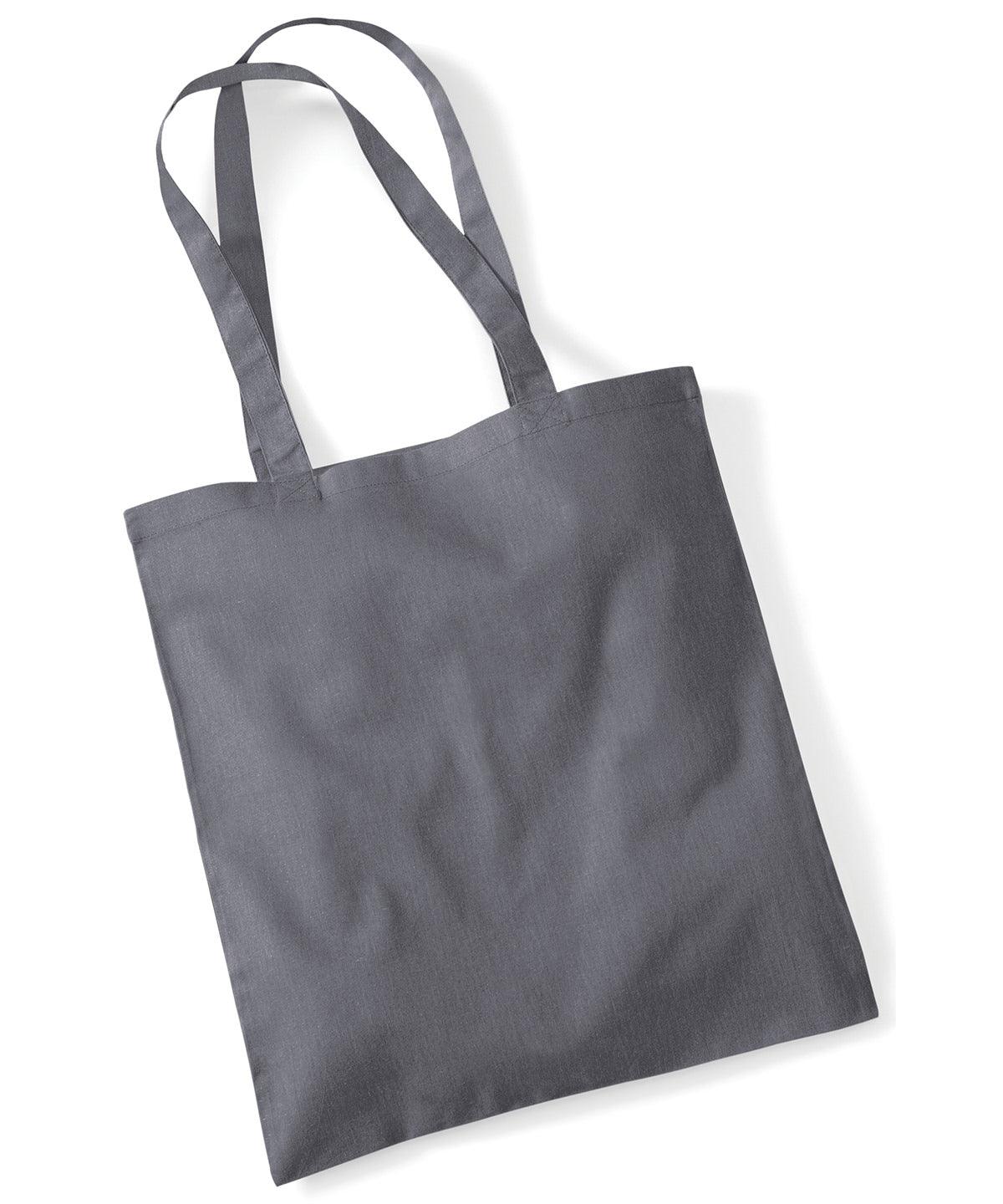 Graphite Grey - Bag for life - long handles Bags Westford Mill Bags & Luggage, Crafting, Must Haves, Rebrandable Schoolwear Centres