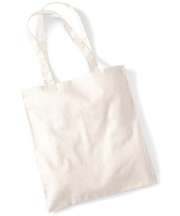 Natural - Bag for life - long handles Bags Westford Mill Bags & Luggage, Crafting, Must Haves, Rebrandable Schoolwear Centres