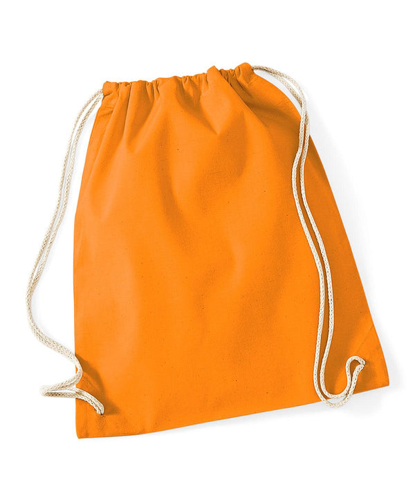 Orange - Cotton gymsac Bags Westford Mill Bags & Luggage, Junior, Must Haves, Pastels and Tie Dye Schoolwear Centres