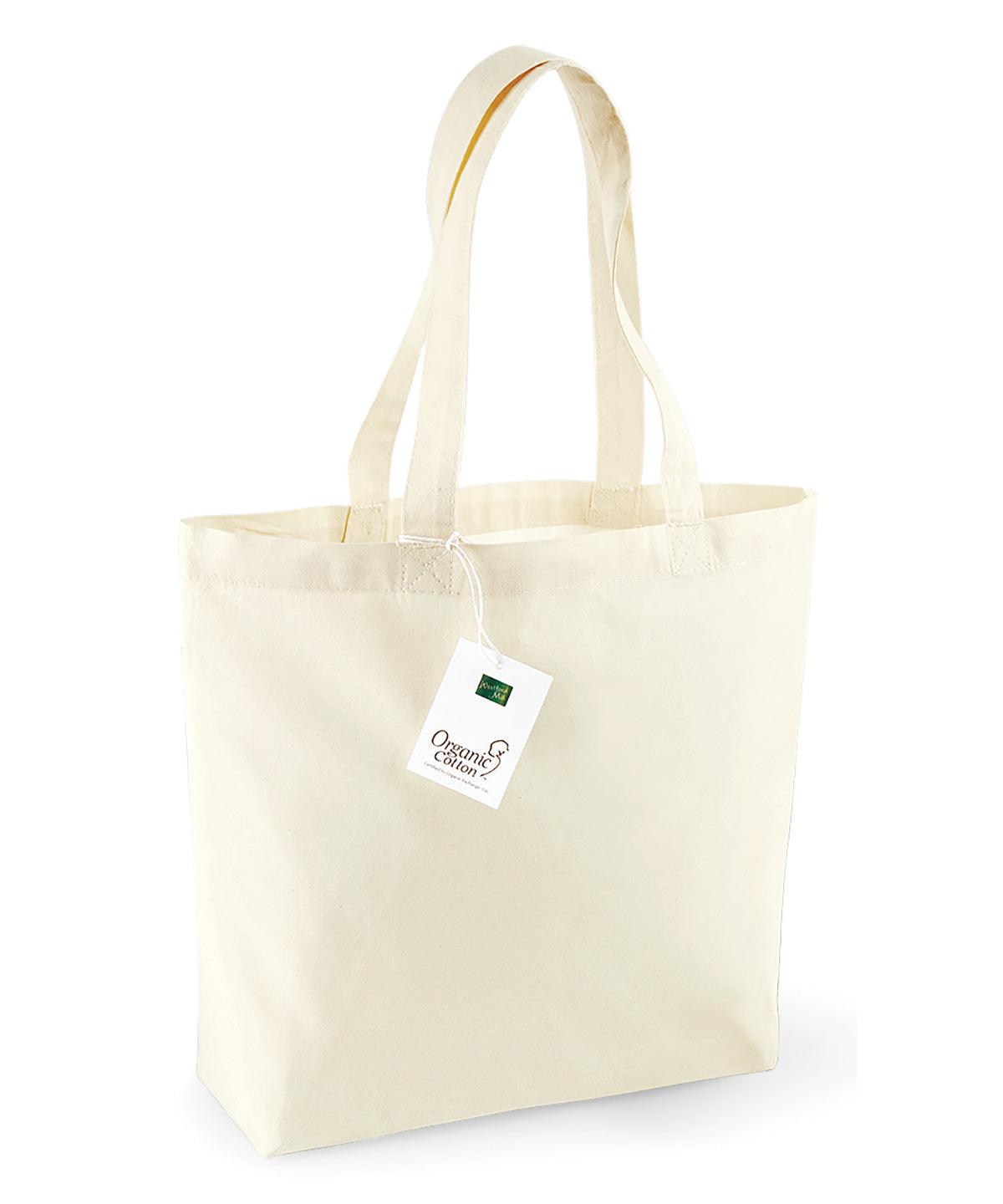 Natural - Organic cotton shopper Bags Westford Mill Bags & Luggage, Must Haves, Organic & Conscious Schoolwear Centres