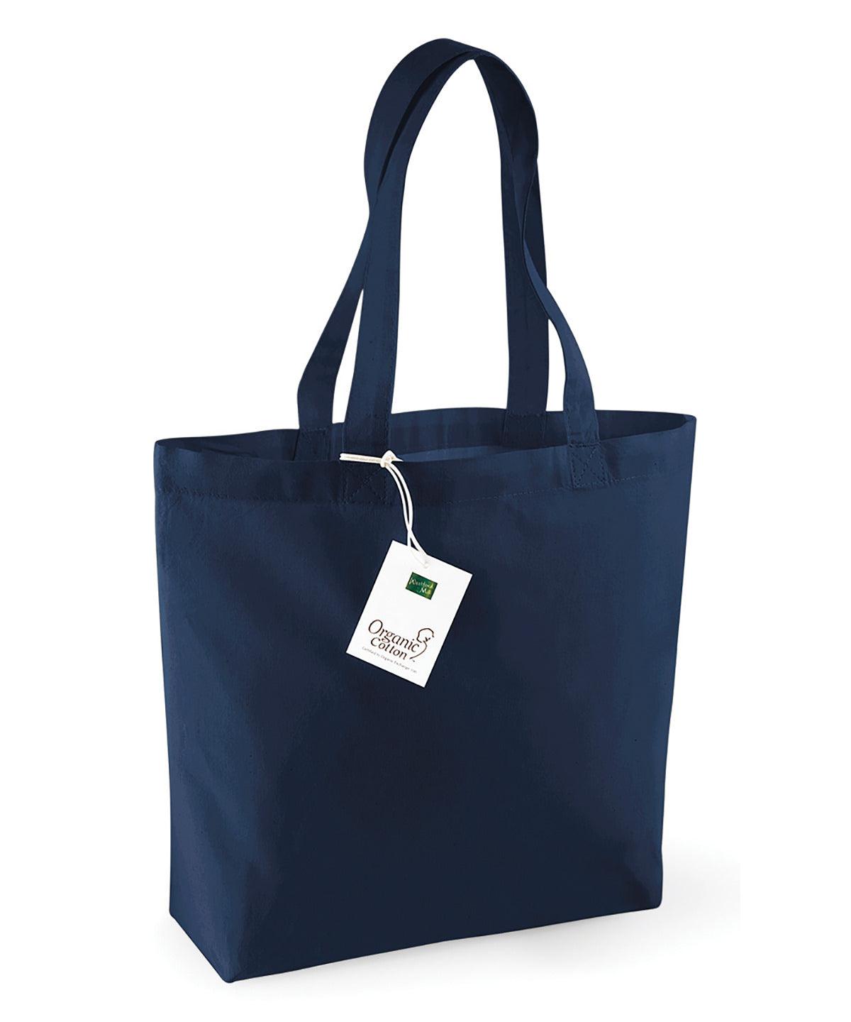 Navy - Organic cotton shopper Bags Westford Mill Bags & Luggage, Must Haves, Organic & Conscious Schoolwear Centres