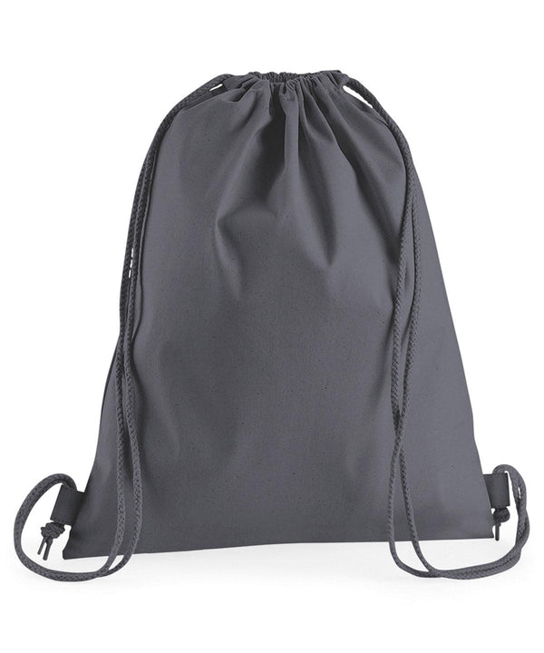 Graphite Grey - Premium cotton gymsac Bags Westford Mill Bags & Luggage Schoolwear Centres