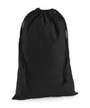 Black - Premium cotton stuff bag Bags Westford Mill Bags & Luggage, Must Haves Schoolwear Centres