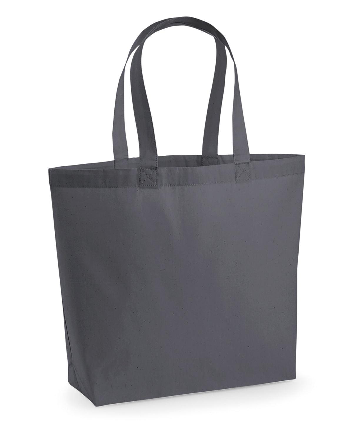 Graphite Grey - Premium cotton maxi tote Bags Westford Mill Bags & Luggage Schoolwear Centres
