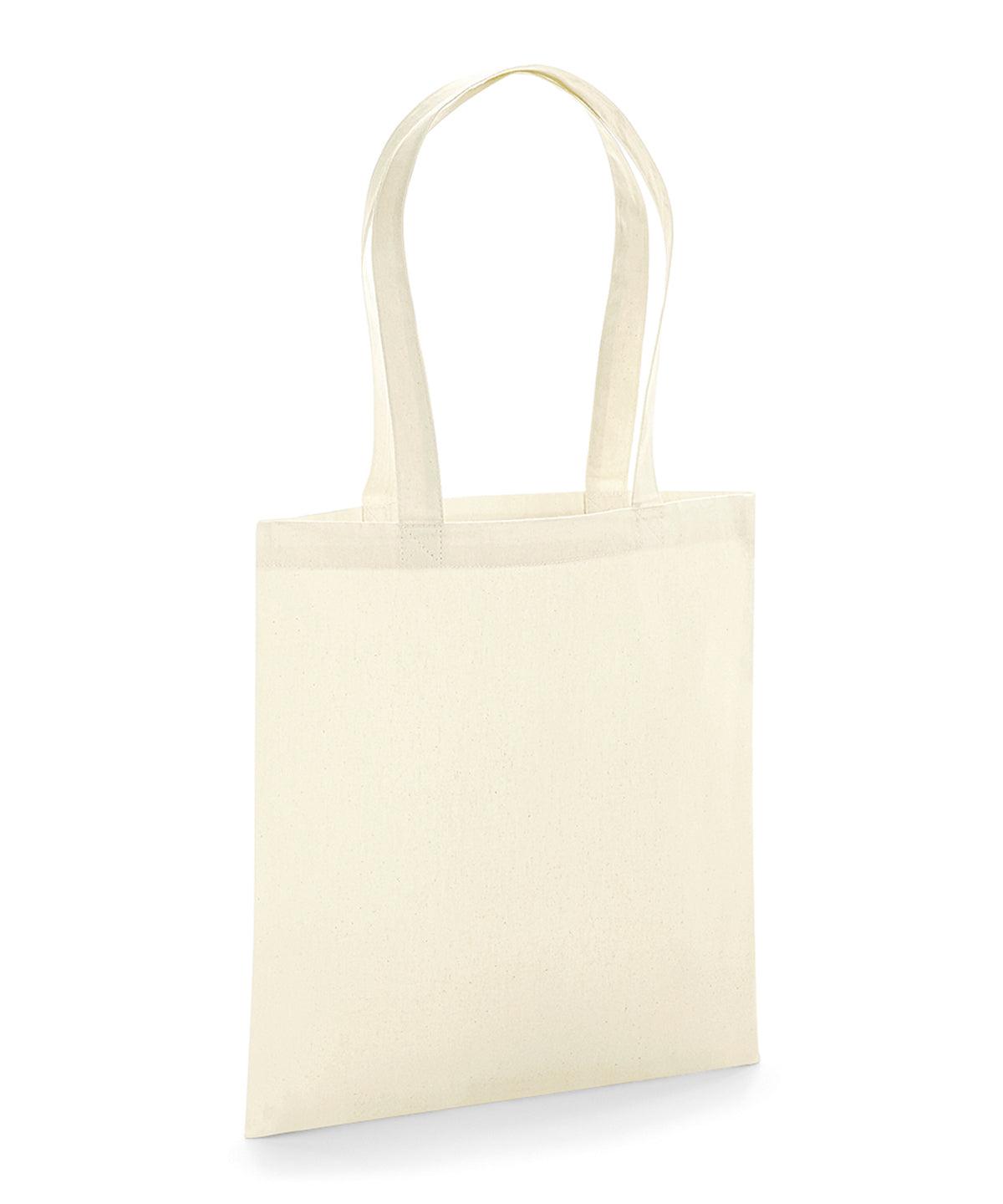 Natural - Organic premium cotton tote Bags Westford Mill Bags & Luggage, Must Haves, Organic & Conscious Schoolwear Centres