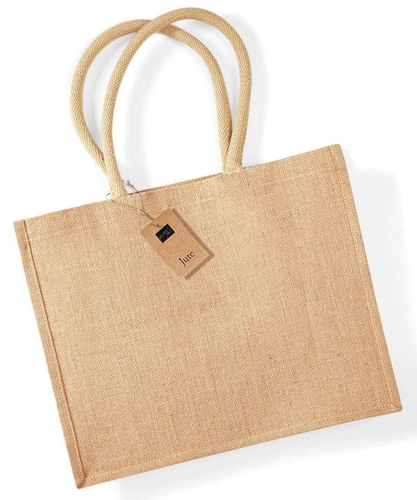 Natural - Jute classic shopper Bags Westford Mill Bags & Luggage, Must Haves Schoolwear Centres