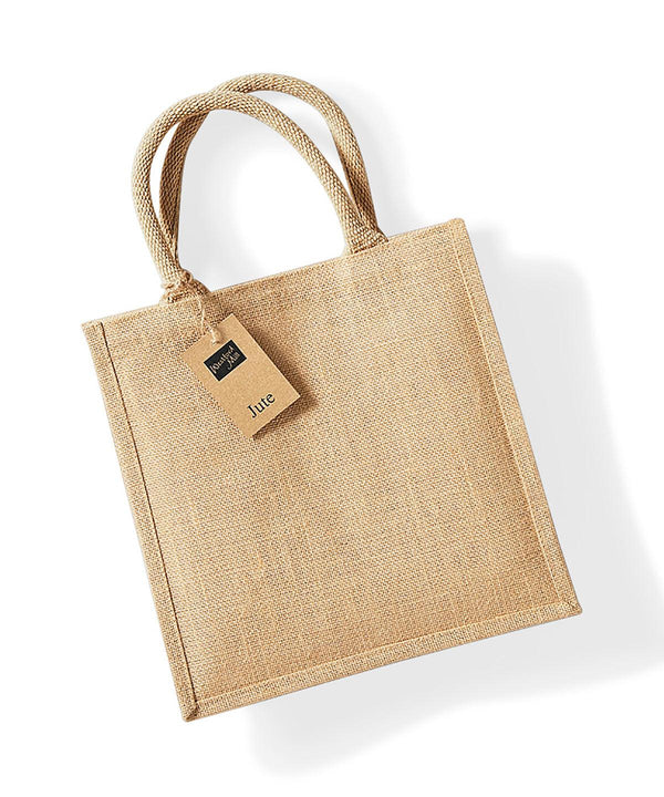 Natural - Jute midi tote Bags Westford Mill Bags & Luggage Schoolwear Centres