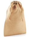 Natural - Jute stuff bag Bags Westford Mill Bags & Luggage, New Colours for 2021 Schoolwear Centres