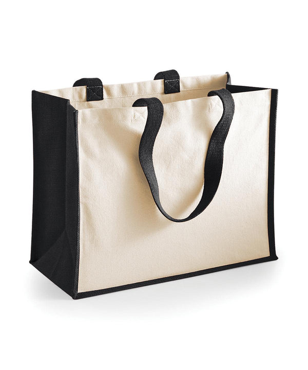 Black - Printers jute classic shopper Bags Westford Mill Bags & Luggage, Must Haves Schoolwear Centres