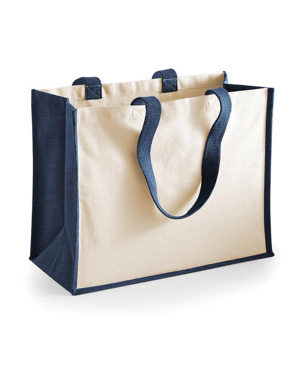 Navy - Printers jute classic shopper Bags Westford Mill Bags & Luggage, Must Haves Schoolwear Centres