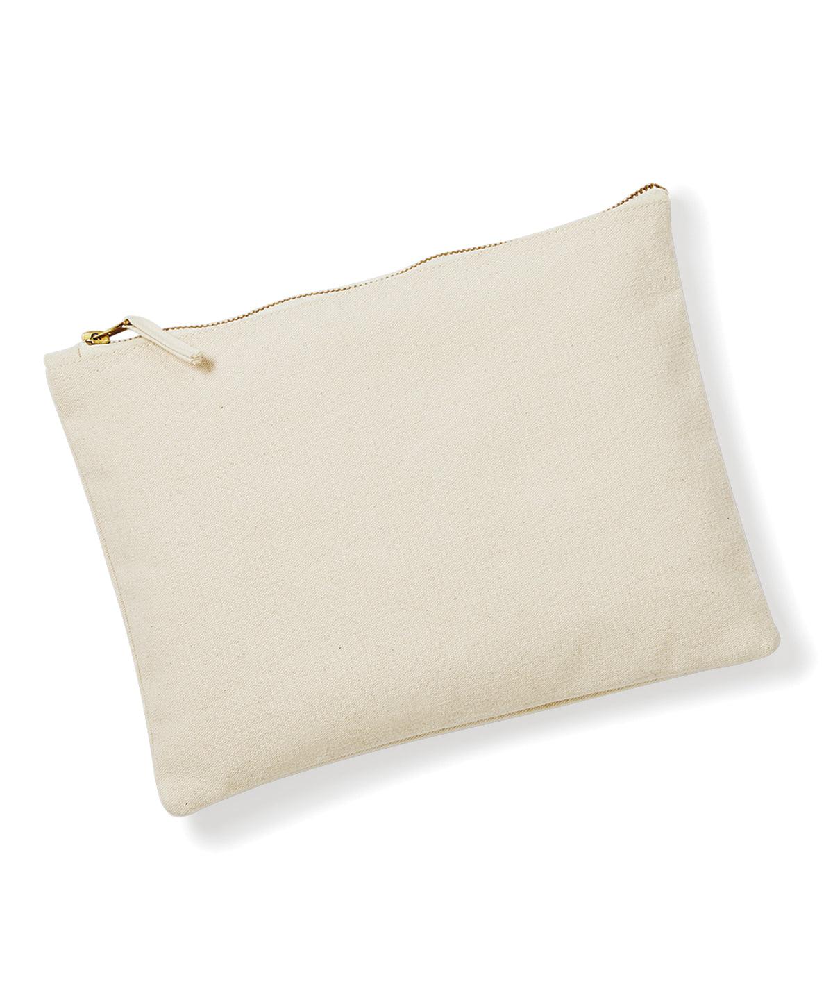 Natural - Canvas accessory pouch Bags Westford Mill Bags & Luggage, Must Haves Schoolwear Centres