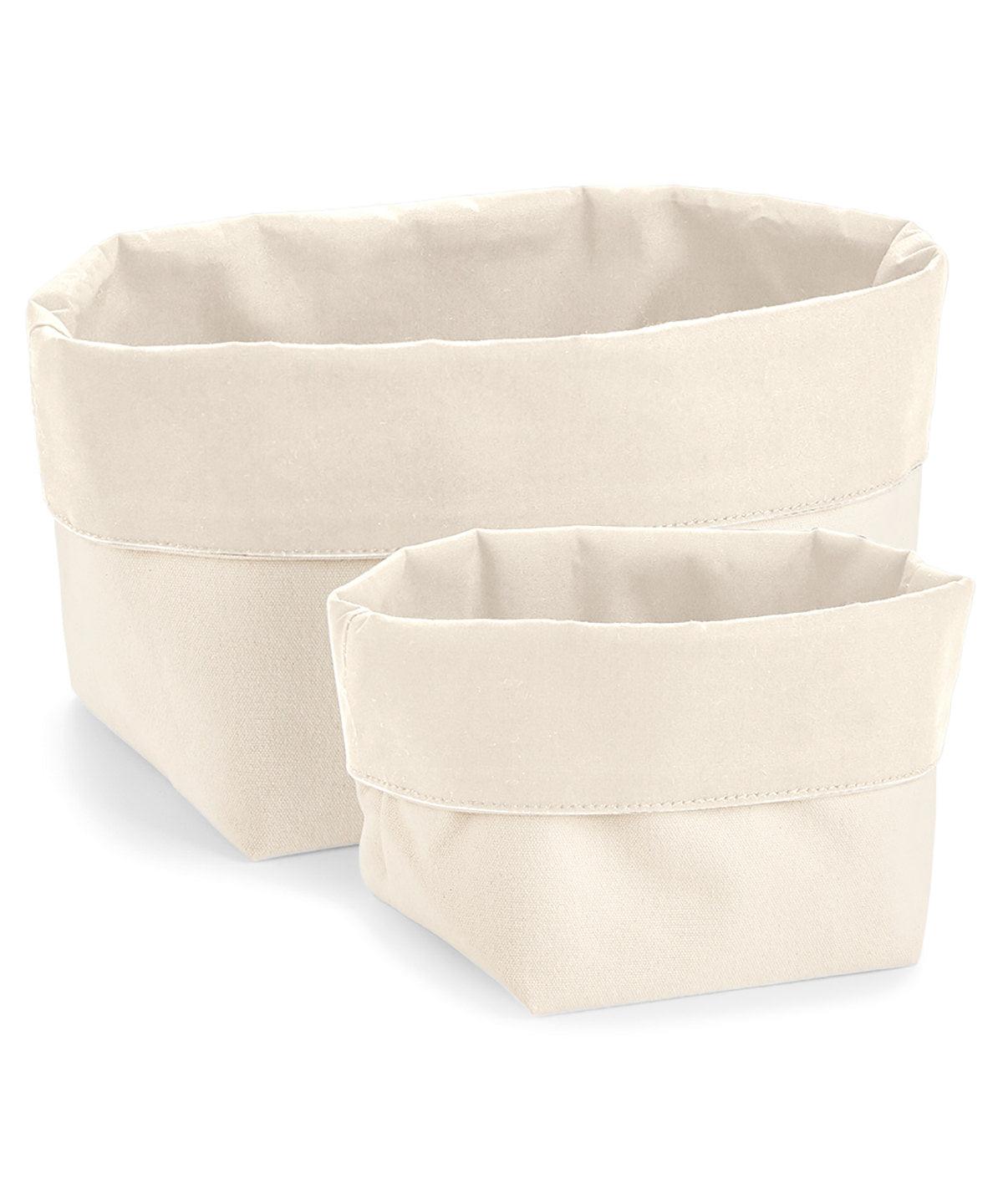 Natural - Reversible canvas organiser Bags Westford Mill Bags & Luggage, Gifting & Accessories Schoolwear Centres