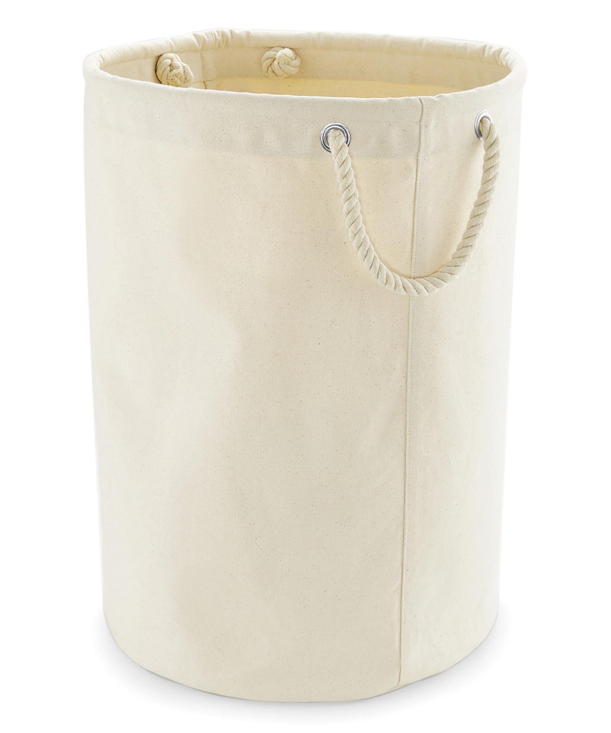 Natural - Heavy canvas storage trug Storage Westford Mill Bags & Luggage, Gifting, Must Haves Schoolwear Centres