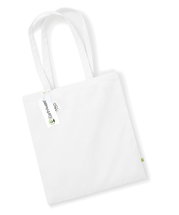 White - EarthAware® organic bag for life Bags Westford Mill Bags & Luggage, Must Haves, Organic & Conscious Schoolwear Centres
