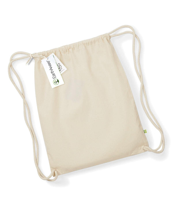 Natural - EarthAware® organic gymsac Bags Westford Mill Bags & Luggage, New Colours For 2022, Organic & Conscious Schoolwear Centres