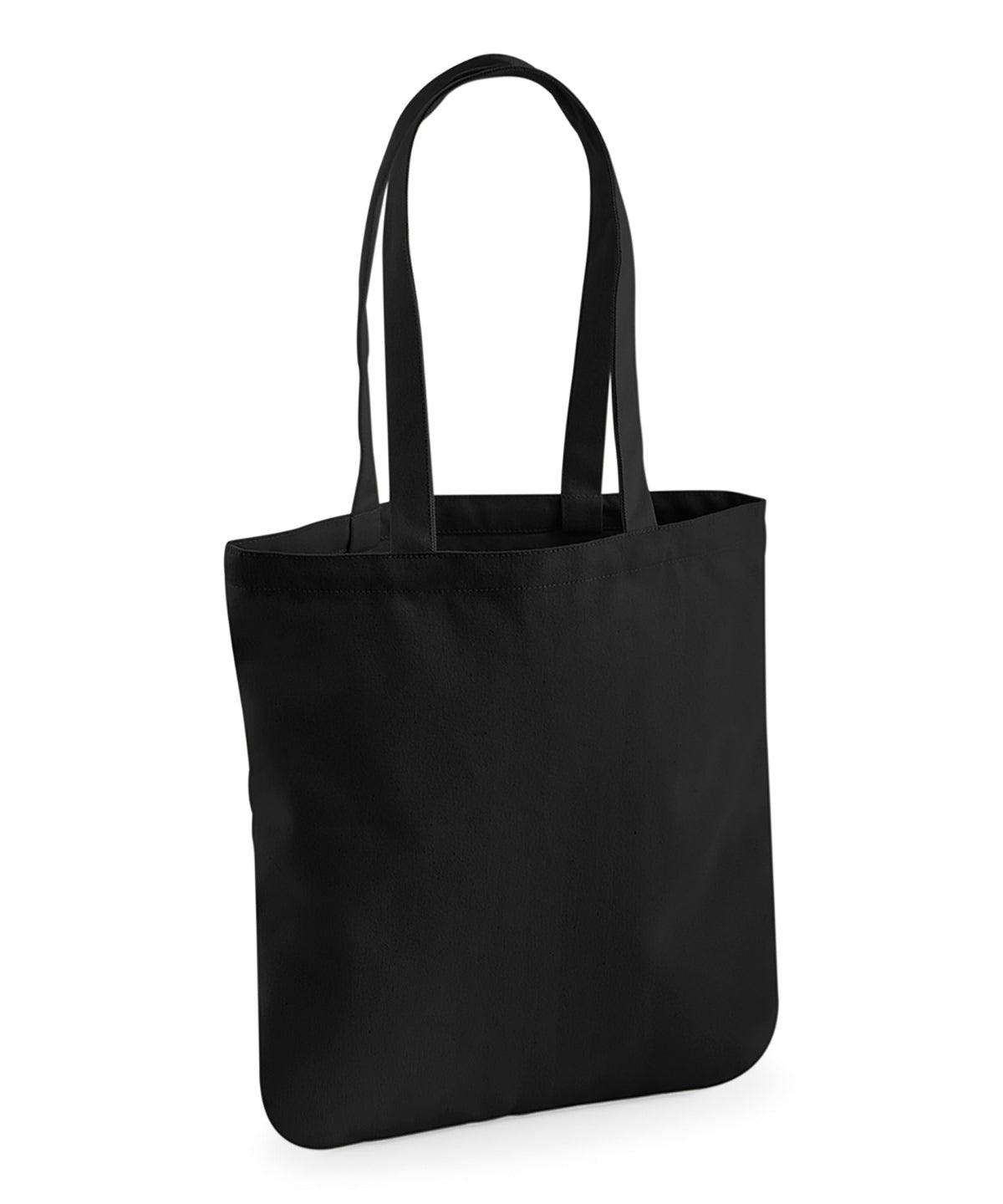 Black - EarthAware® organic spring tote Bags Westford Mill Bags & Luggage, Holiday Season, Must Haves, Organic & Conscious, Raladeal - High Stock Schoolwear Centres